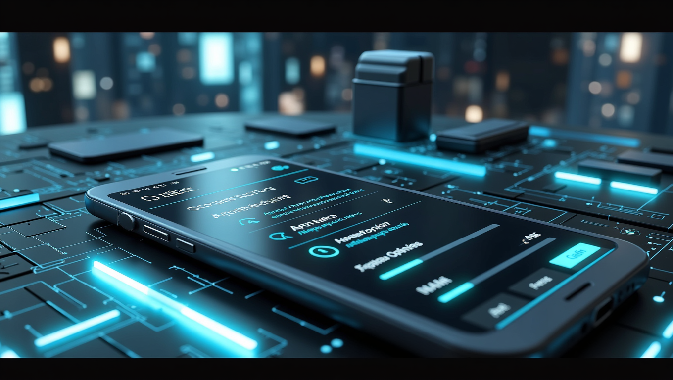Smartphone showing APN and network settings